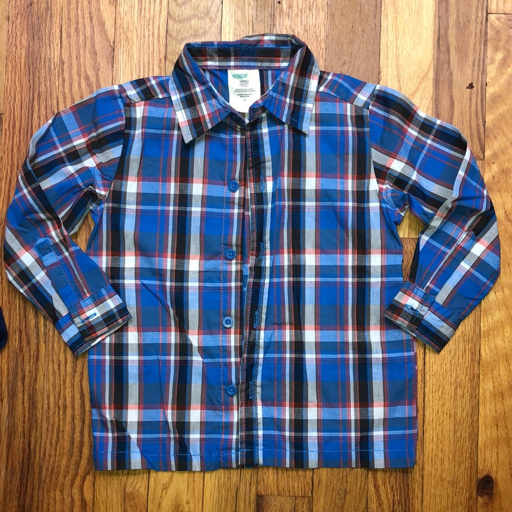 plaid button up